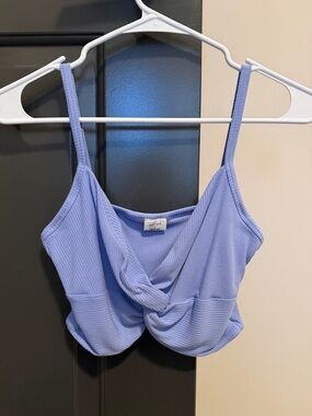 Wilfred Lavender Twist-Front Ribbed Camisole